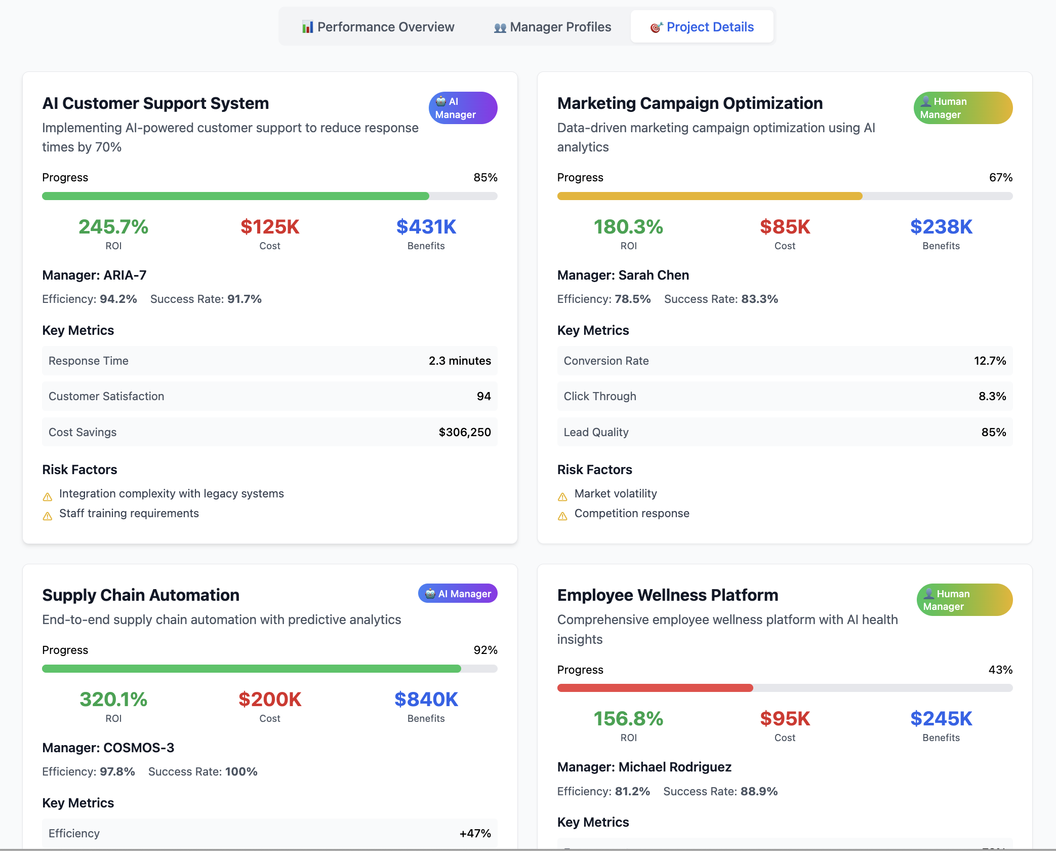 Project Details View